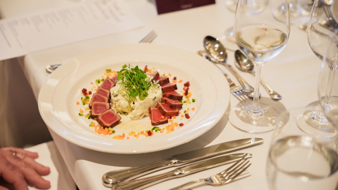 Artisans of Wine and Food Vintner-Hosted Dinner plate setting