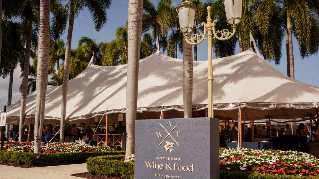 Tasting pavilion at The Boca Raton Artisans of Wine & Food